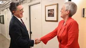 Freaky Tuesday Starring Jamie Lee Curtis And Stephen Colbert