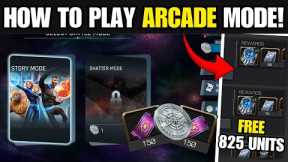 HOW TO PLAY ARCADE GAME MODE | FREE 825 UNITS + TITAN CRYSTAL | MCOC