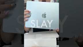 sky blue m4 MacBook air unboxing 💙 #apple #m4macbookair #macforstudents