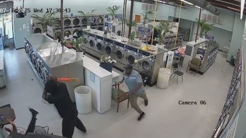 Man attempts to attack woman at laundromat, but good Samaritans step in to help