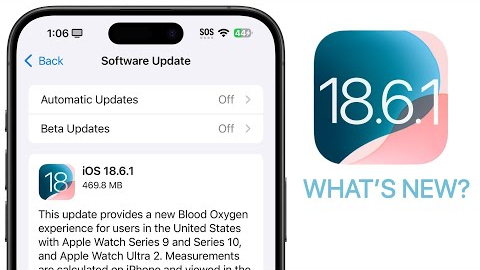 iOS 18.6.1 Released - What's New?