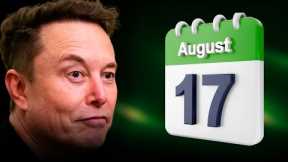 Everything Elon Musk said today - August 17th (42 posts on X)