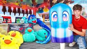 BIGGEST Carnival Game Wins EVER At Cedar Point!