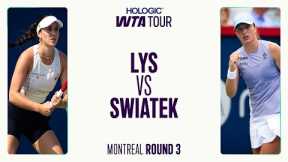 Eva Lys vs. Iga Swiatek | 2025 Montreal Round 3 | WTA Match Highlights