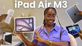 Unboxing My Apple iPad Air M3 2025 11-inch (Space Gray) | accessories, setup & testing