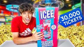 LOCKED In Arcade Until I Win An ICEE Machine (CRAZY JACKPOT!)